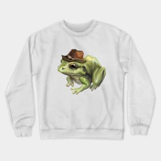 Frog cowboy painterly Crewneck Sweatshirt